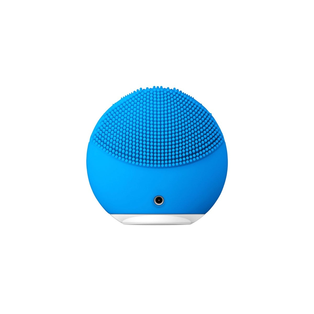 FOREO LUNA Mini 2 Aquamarine facial cleansing brush, compact design, aquamarine color.
