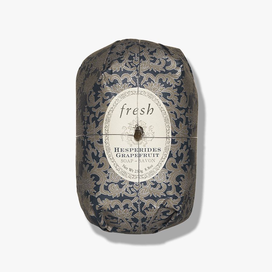 Fresh Oval Soap Hesperides Grapefruit wrapped in signature paper with a bright citrus fragrance