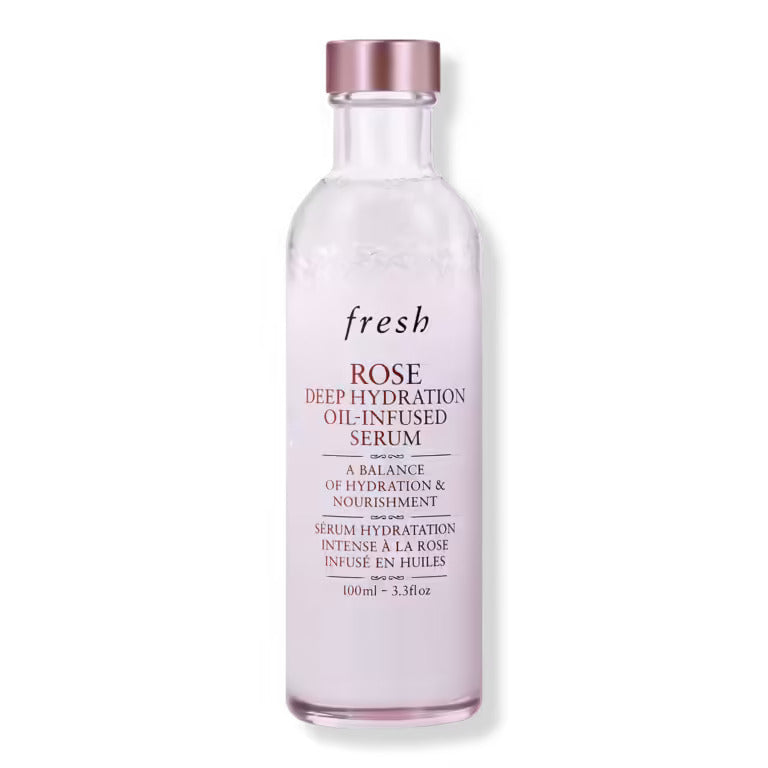 Fresh Rose Deep Hydration Serum, 3.3 oz — nourishing oil-infused formula for radiant, glowing skin