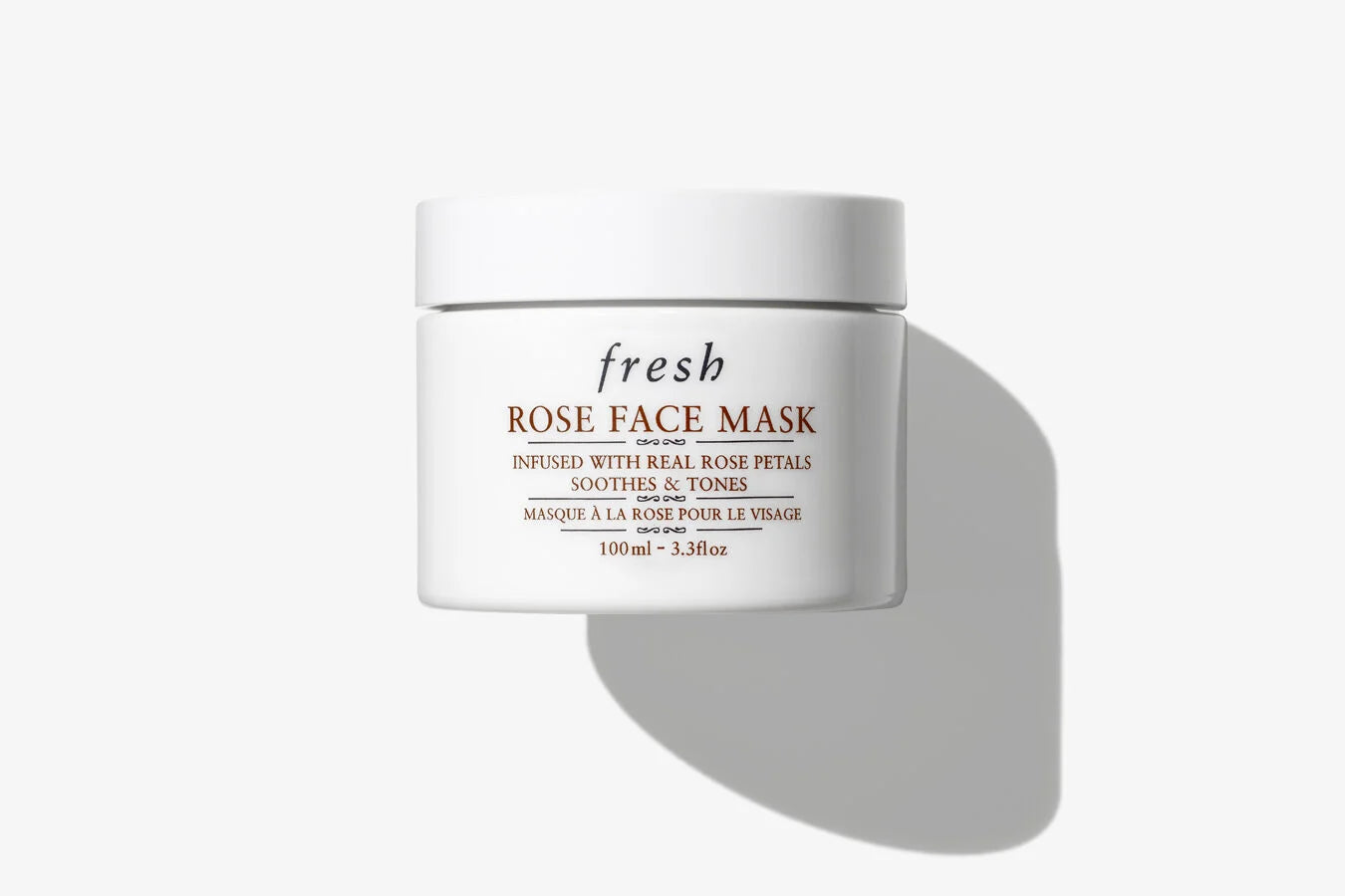 Fresh Rose Face Mask 3.3 oz jar with pink cream