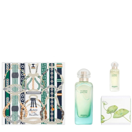 Hermès A Garden on the Nile 3-Piece Gift Set – fresh, elegant unisex fragrance collection.