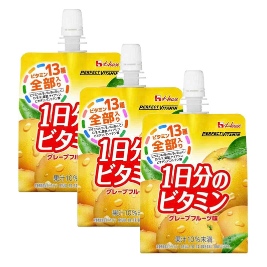 House Wellness Foods Perfect Vitamin Jelly Grapefruit Flavor 180g x 3 pcs