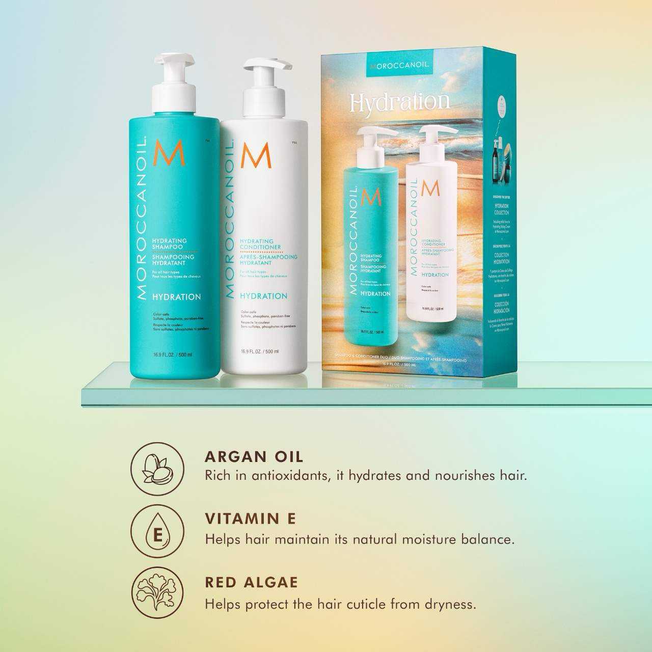 Moroccanoil Hydration Shampoo & Conditioner Jumbo Set – moisturizing hair care duo