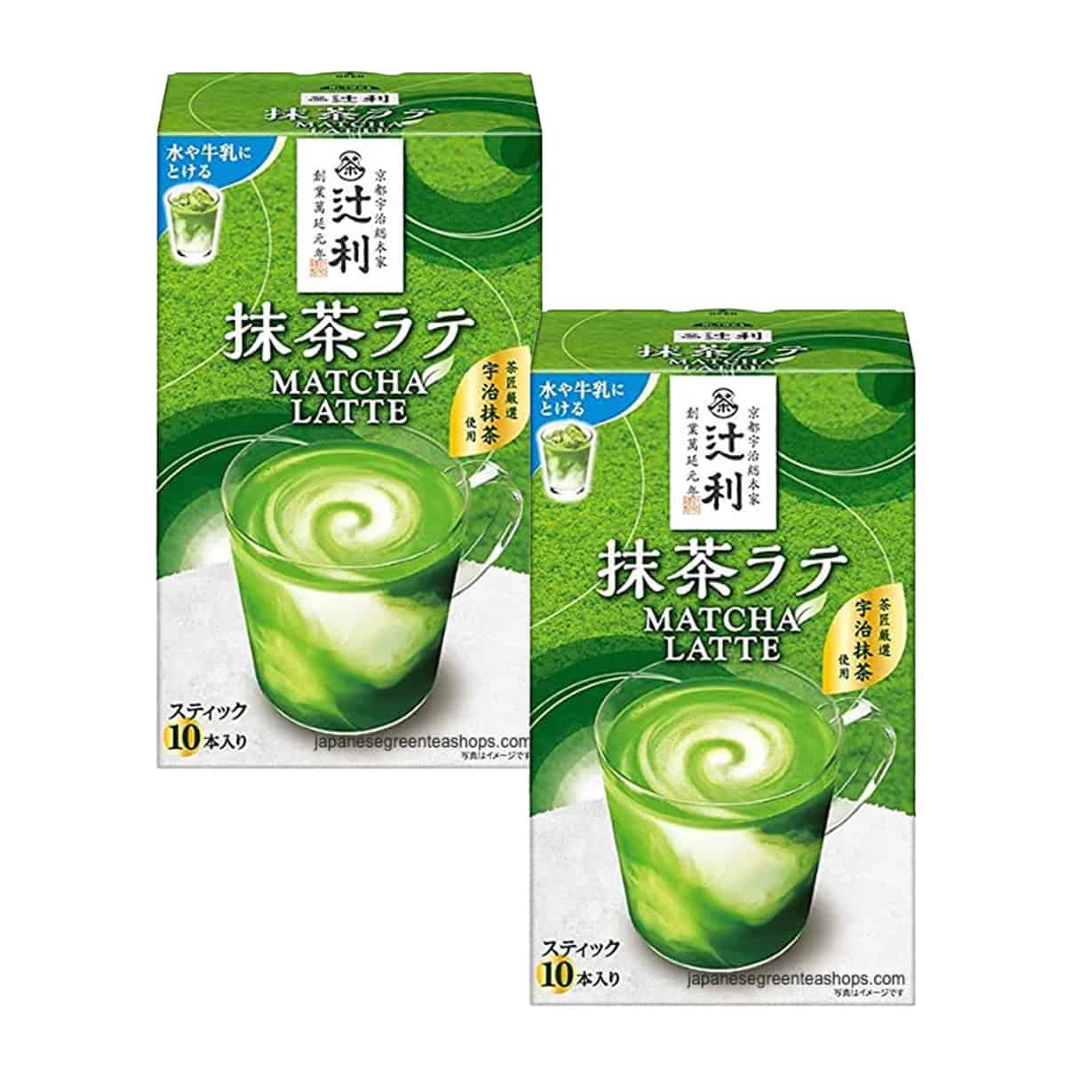 Kataoka Bussan Tsujiri Matcha Latte 10 Sticks x 2 Boxes – Authentic Japanese Green Tea