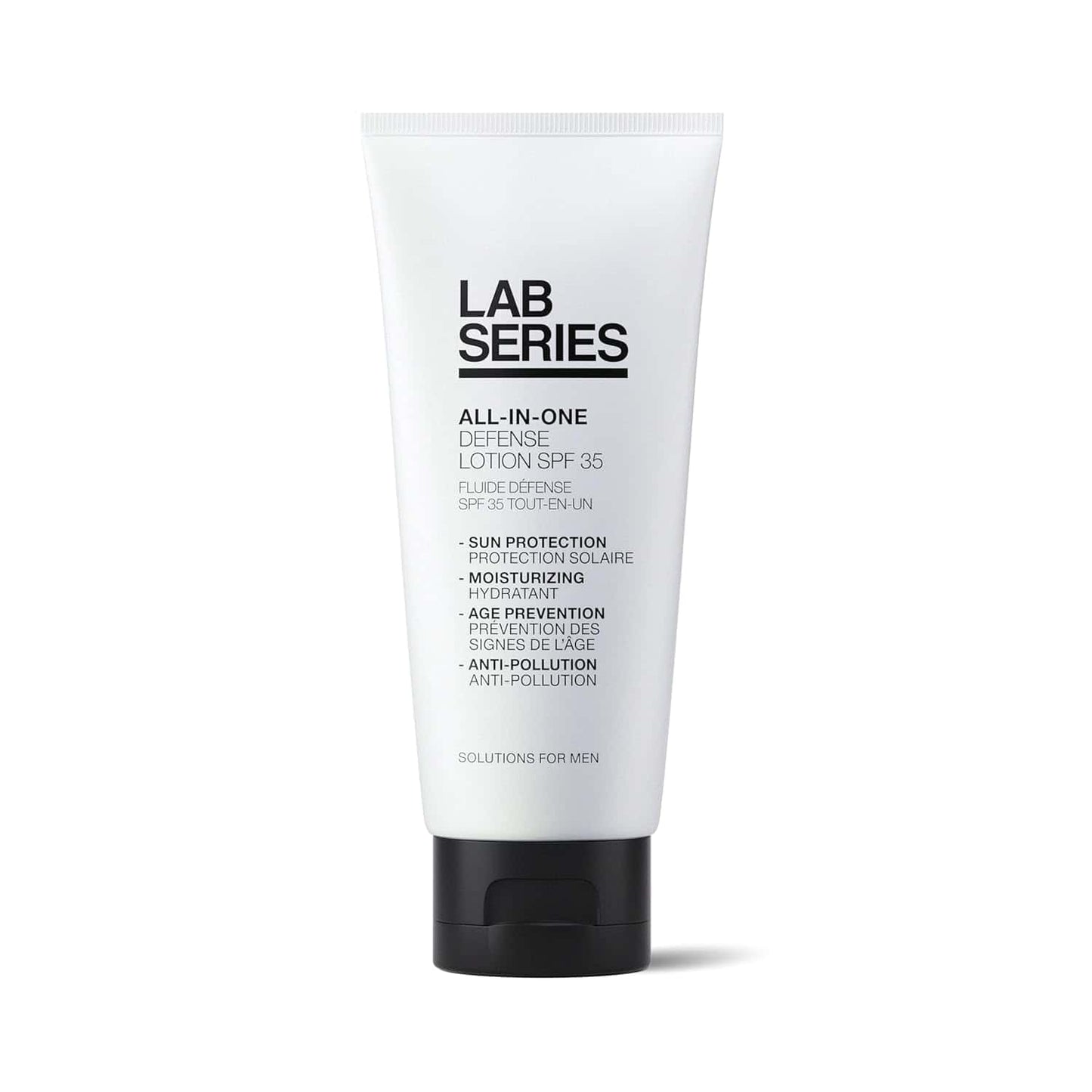 Lab Series All-In-One Defense Lotion SPF 35, 3.4 oz bottle for daily sun protection and hydration