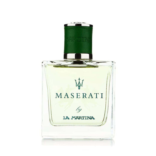 Maserati by La Martina Eau de Toilette 3.4 oz bottle – sleek and masculine fragrance packaging.