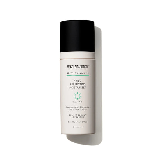 MDSolarSciences Daily Perfecting Moisturizer SPF 30 1.7 OZ – lightweight, hydrating face moisturizer with sun protection for daily skincare routine.