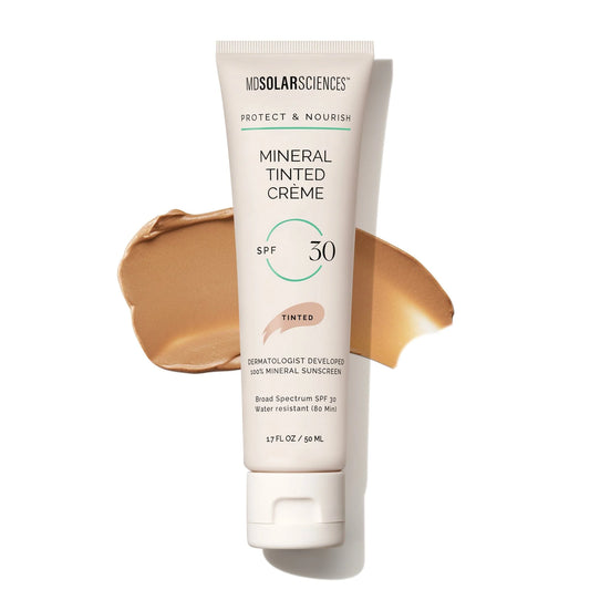 MDSolarSciences Mineral Tinted Crème SPF 30 1.7 OZ – lightweight tinted sunscreen for natural coverage and daily sun protection.