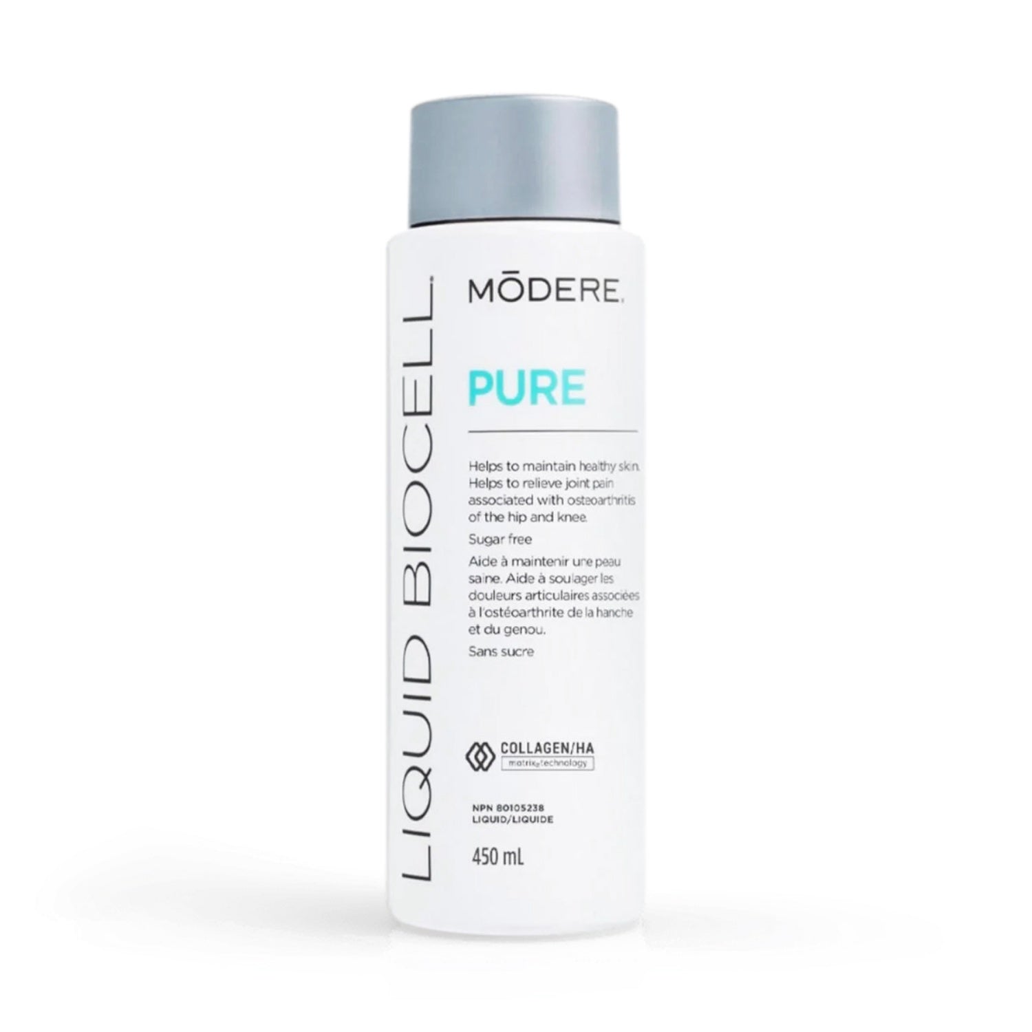Modere Liquid BioCell Pure 450 mL bottle for collagen support.