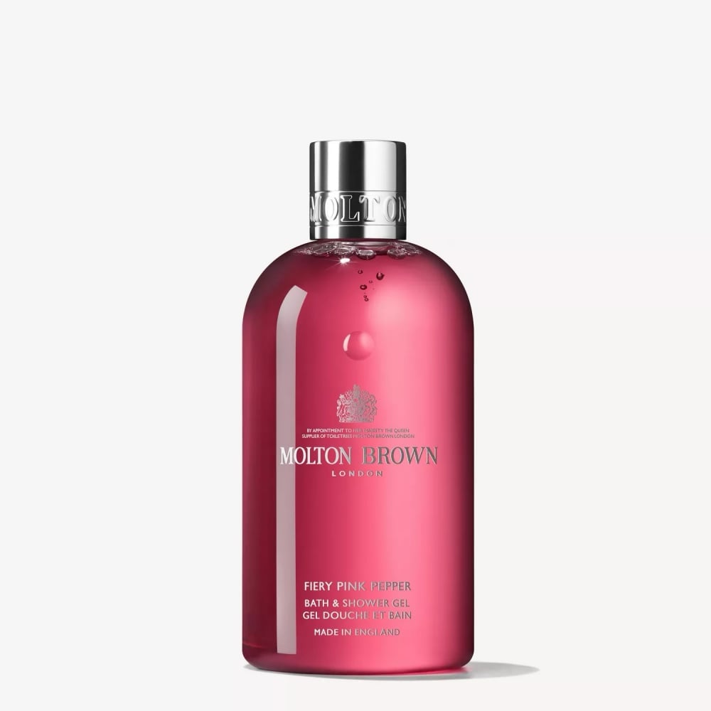 Molton Brown Fiery Pink Pepper Bath & Shower Gel 10 fl oz – spicy, invigorating fragrance