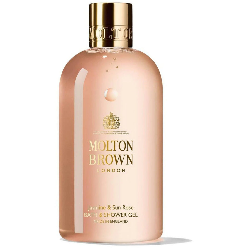 Molton Brown Jasmine & Sun Rose Bath & Shower Gel 10 fl oz – luxurious floral cleansing gel.