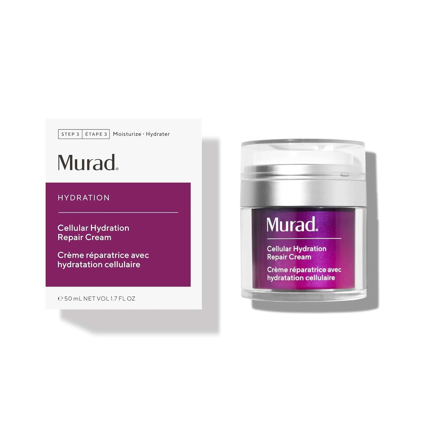 Murad Cellular Hydration Barrier Repair Cream Moisturizer 1.7 oz jar for restoring moisture, strengthening skin barrier, and soothing dryness
