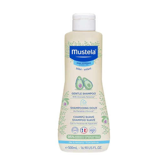 Mustela Gentle Shampoo 6.76 OZ – mild, tear-free shampoo for babies.