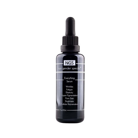 Non Gender Specific Everything Serum 1.7 oz bottle for brightening, firming, and hydrating all skin types