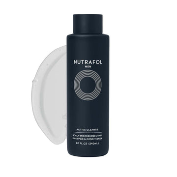 Nutrafol Men Active Cleanse Scalp Microbiome 2-in-1 Shampoo and Conditioner 8.1 Oz