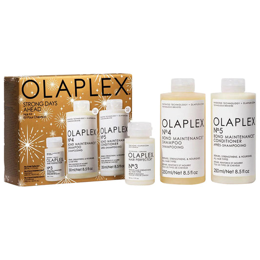Olaplex Strong Days Ahead Shampoo and Conditioner Value Set for hair strengthening, repair, and hydration