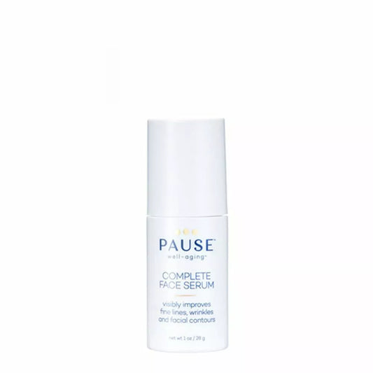 Pause Complete Face Serum 1 oz bottle for firming, hydrating, and revitalizing mature skin