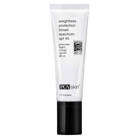 PCA Skin Weightless Protection SPF 45 1.7 oz for lightweight sun protection and hydration