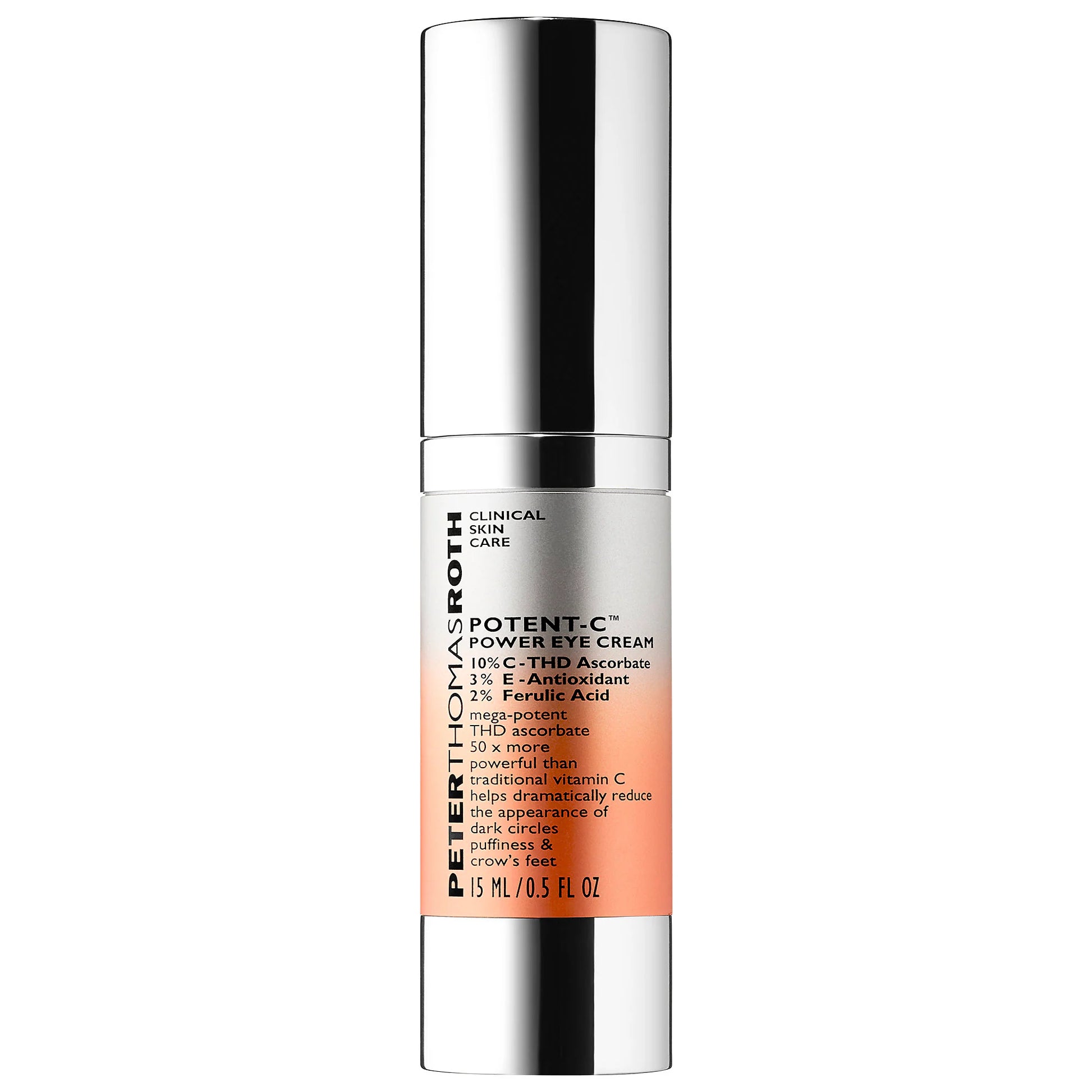 Peter Thomas Roth Potent-C Power Eye Cream 0.5 OZ for brightening and firming delicate eye skin








