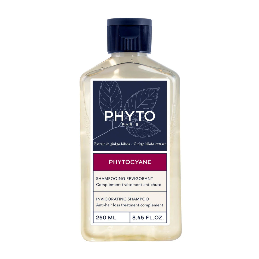 PHYTO PHYTOCYANE Women Invigorating Shampoo 8.5 OZ for thinning hair care








