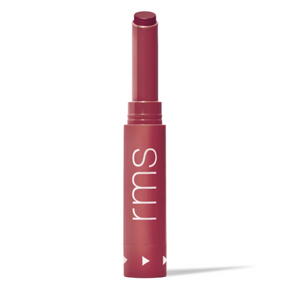 RMS Beauty Legendary Serum Lipstick in Angela shade – warm peachy nude with smooth, creamy texture