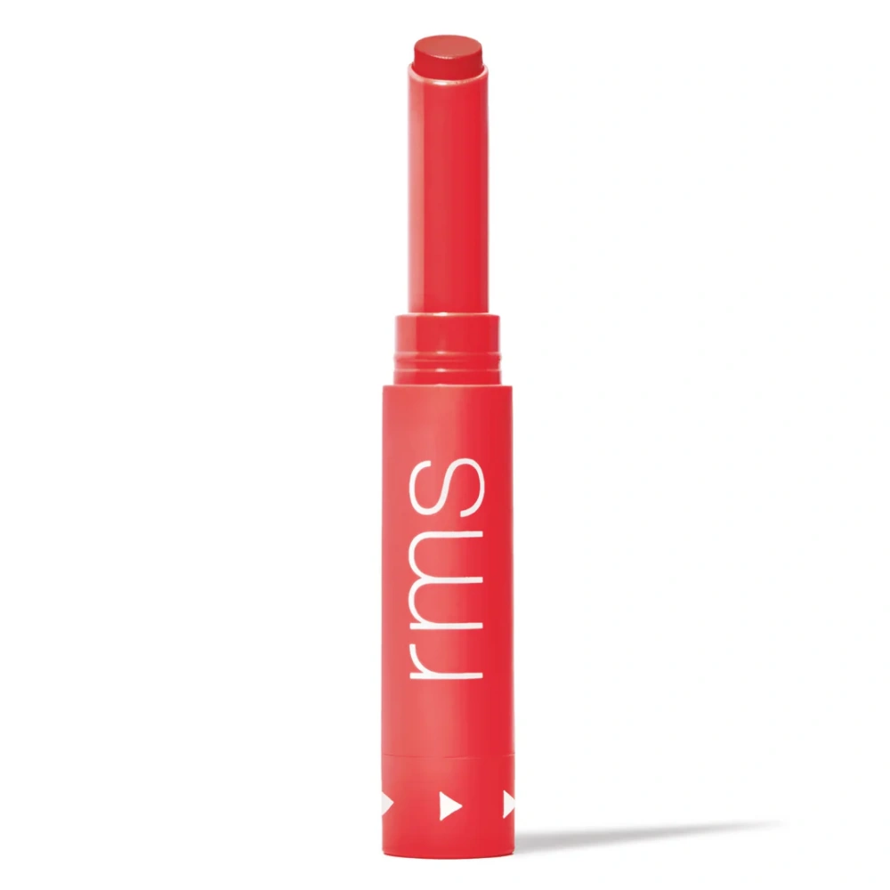 RMS Beauty Legendary Serum Lipstick in Audrey shade – bold, classic red with creamy, hydrating finish