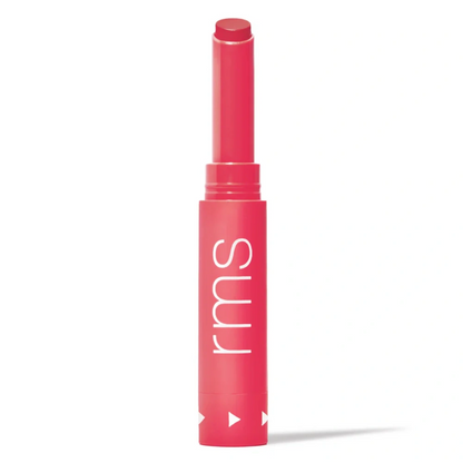 RMS Beauty Legendary Serum Lipstick in Linda shade – warm coral pink with smooth, creamy texture