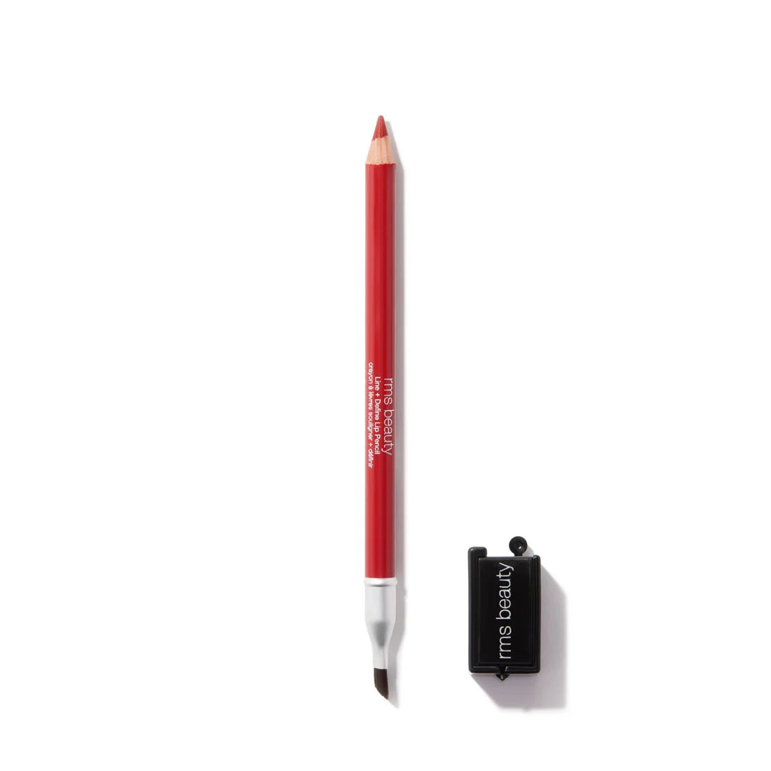 RMS Go Nude Lip Pencil in Pavla Red for bold, natural red lip color
