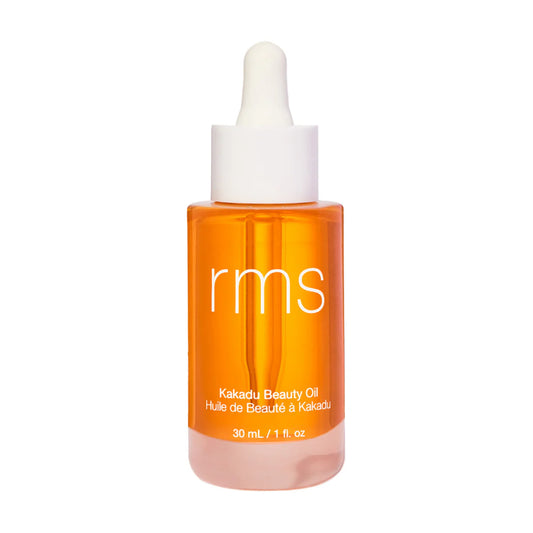RMS Kakadu Beauty Oil 1 oz for nourishing and revitalizing skin with antioxidant-rich formula