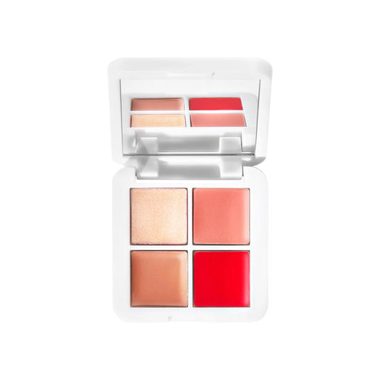 RMS Lip2Cheek Glow Quad Mini palette for versatile, radiant lip and cheek color