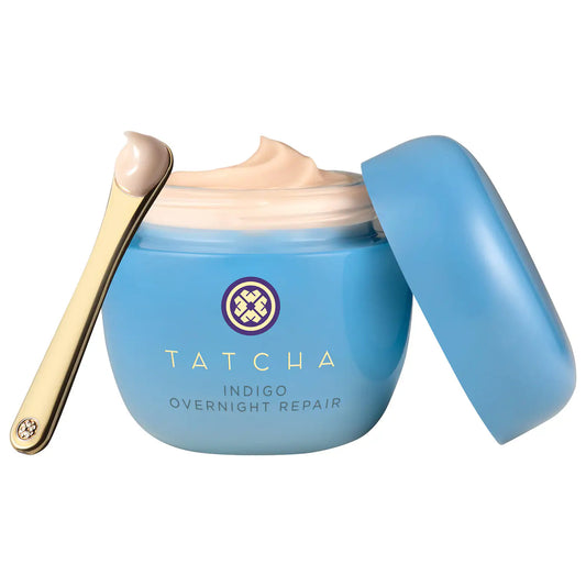 Tatcha Indigo Overnight Repair Serum in Cream 1.7 OZ for radiant, restored skin