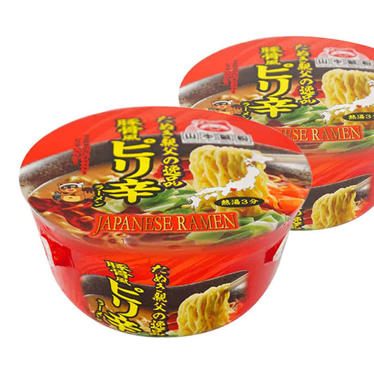 Yamamoto Japan Tonkotsu Ramen Cup Hot 91g x 2 Cups – Rich Pork Flavor